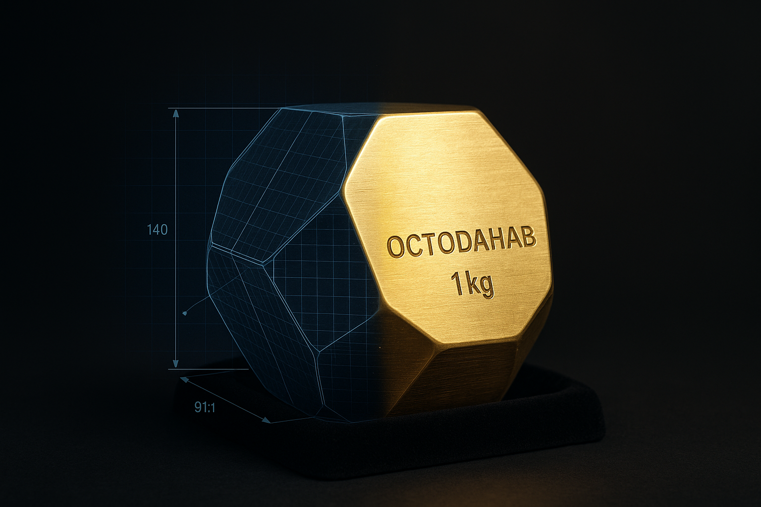 Gold bullion closeup